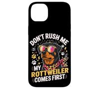 Custodia per iPhone 14 Plus Don't Rush Me My Rottweiler Comes First