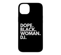 Custodia per iPhone 14 Plus Dope Black Woman DJ Empowered African American Female DJ