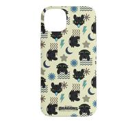 Custodia per iPhone 14 Plus DreamWorks Dragons Toothless Lightning All Over Print