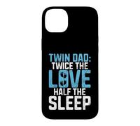 Custodia per iPhone 14 Plus Due volte l'amore metà del sonno Twin Dad