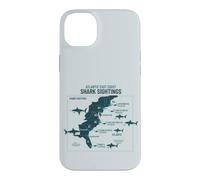 Custodia per iPhone 14 Plus East Coast Shark Sightings Cool Map