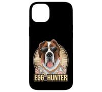 Custodia per iPhone 14 Plus Easter Bunny Saint Bernard Egg Hunter Amante dei cani