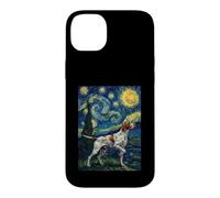 Custodia per iPhone 14 Plus English Pointer Starry Night - Cane da caccia per papà