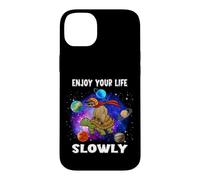 Custodia per iPhone 14 Plus Enjoy Your Life Slowly Turtle Sloth Funny Sloths Turtles