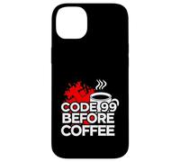 Custodia per iPhone 14 Plus ER Nurse Code 99 Before Coffee Medical Humor