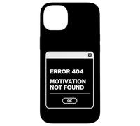 Custodia per iPhone 14 Plus Error 404 Motivation Not Found Funny Lazy Geek Citazione Design