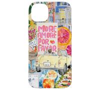 Custodia per iPhone 14 Plus Estetica Europea Estate Italiana Collage