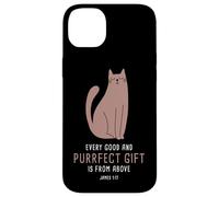 Custodia per iPhone 14 Plus Every Good & Purrfect (Gift) is From Above - James 1:17 Cat