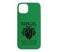 Custodia per iPhone 14 Plus Ezechiele 36:26 Scrittura Cuore Anatomico Fede Cristiana