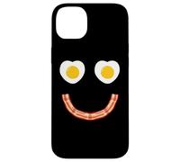 Custodia per iPhone 14 Plus Face Eggs And Bacon Ham Breakfast Smile