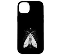 Custodia per iPhone 14 Plus Falena Luna Geometria Sacra Arte Mistica