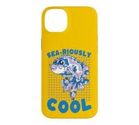 Custodia per iPhone 14 Plus Fantastico disegno di cartone animato Fish Pun