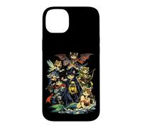 Custodia per iPhone 14 Plus Fantasy Cats Wizards Fairy Medieval RPG Gamer Cat Amante