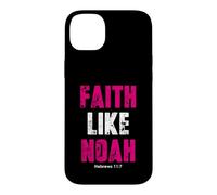 Custodia per iPhone 14 Plus Fede come Noè | Ebrei 11: 7 citazioni cristiane