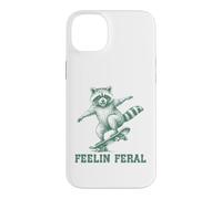 Custodia per iPhone 14 Plus Feeling Feral Skateboard Raccoon Vintage