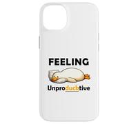 Custodia per iPhone 14 Plus Feeling Unproductive Funny Lazy Duck Meme Morning Coworker