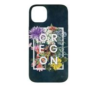 Custodia per iPhone 14 Plus Fiori di Oregon Word Art - Oregon State USA Souvenir