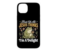 Custodia per iPhone 14 Plus First Of All Jesus Thinks Im A Delight