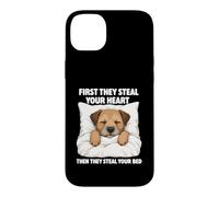 Custodia per iPhone 14 Plus First They Steal Your Heart - Border Terrier Amante Dog Mom