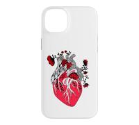 Custodia per iPhone 14 Plus Floral Human Heart Anatomy