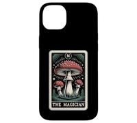 Custodia per iPhone 14 Plus Fly Agaric Amanita Muscaria Fungo Il Mago Tarocchi Carta