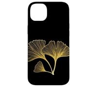 Custodia per iPhone 14 Plus Foglia di ginkgo biloba minimalista