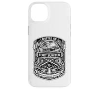 Custodia per iPhone 14 Plus Fort Sumter Charleston Civil War Battle USA Storia americana