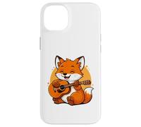 Custodia per iPhone 14 Plus Fox Playing Guitar Graphic Fox Ragazzi Ragazze Amante della Chitarra