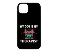 Custodia per iPhone 14 Plus French Bulldog My Dog Is My Therapist