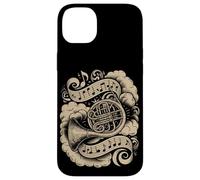 Custodia per iPhone 14 Plus French Horn Musical Notes Classical Orchestra