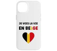 Custodia per iPhone 14 Plus Frieten Citation Frites Drapeau Belgique Humour Belge