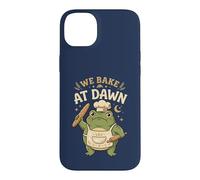 Custodia per iPhone 14 Plus Frog We Bake At Dawn Funny Baking Humor Meme 2