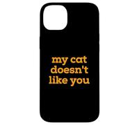 Custodia per iPhone 14 Plus Fun My Cat Doesn't Like You Selectively Social Pet