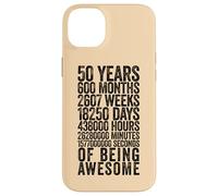 Custodia per iPhone 14 Plus Funny 50th Birthday Shirt Old Meter Funny 50 Year Old Gifts