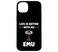 Custodia per iPhone 14 Plus Funny animals Emus bird quote life is better with an emu