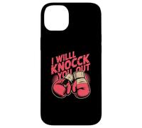 Custodia per iPhone 14 Plus Funny Boxer Knock You Out - Guantoni da boxe I Will Knock You Out
