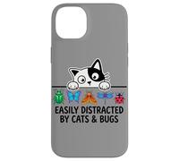 Custodia per iPhone 14 Plus Funny Entomologist Saying Easily Distracted by Cats and Bugs