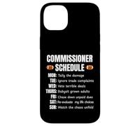 Custodia per iPhone 14 Plus Funny Fantasy Football Commissioner Schedule Draft Day