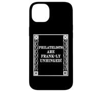 Custodia per iPhone 14 Plus Funny Frank-ly Unhinged Pun Stamp Collecting Collector