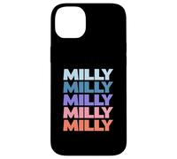 Custodia per iPhone 14 Plus Funny Modern Repeated Text Design Milly