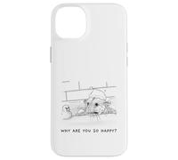 Custodia per iPhone 14 Plus Funny Opossum Illustration Why Are You So Happy