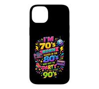 Custodia per iPhone 14 Plus Funny Proud Throwback I'm 70s Born 80s Raised 90s Fun party