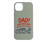 Custodia per iPhone 14 Plus Funny Raccoon Dad Yelling Raccoons Father's Day