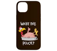 Custodia per iPhone 14 Plus Funny Turkey What the Pluck Camicia del Ringraziamento Uomo Donna
