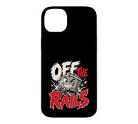 Custodia per iPhone 14 Plus Fuori dai binari divertente gioco di parole del treno