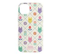 Custodia per iPhone 14 Plus Gabby’s Dollhouse Floral Cat Tile All Over Print