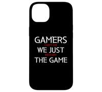 Custodia per iPhone 14 Plus Gamers Can't Die We Just Restart The Game Funny Gaming Meme