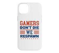 Custodia per iPhone 14 Plus Gamers Don't Die We Respawn Sparklers Patriotic Uomini Donne