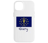 Custodia per iPhone 14 Plus Gary Indiana Bandiera USA Souvenir