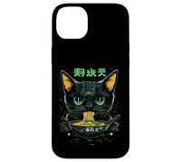 Custodia per iPhone 14 Plus Gatto Ramen Cyborg Giapponese Estetica Mecha Anime Gatto